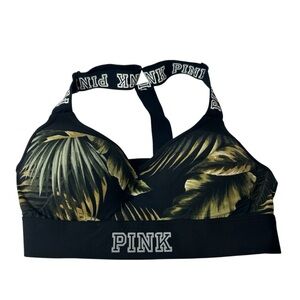 Victoria’s Secret Pink racerback strap bra size Small ultimate push-up leaves
